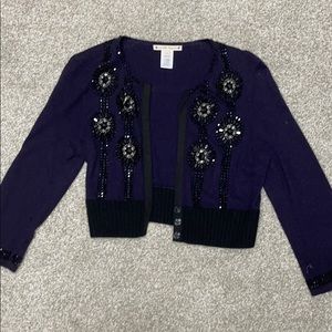 NanetteLepore embellished crop cashmereblend cardi